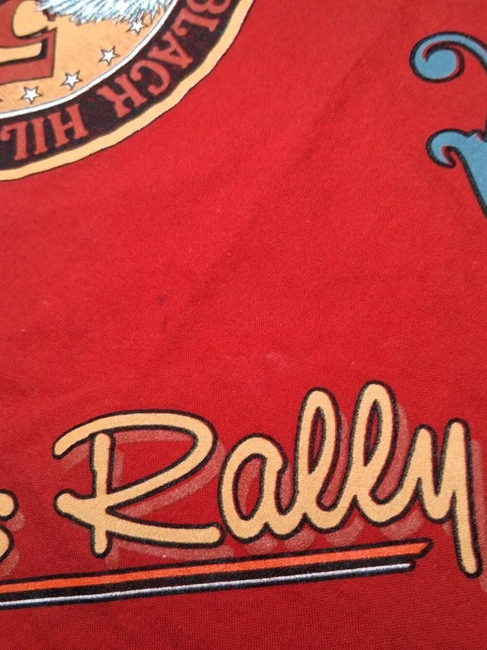 Sturgis Black Hills Rally Bandana Harley Davidson Motorcycles Red Biker 53rd '93